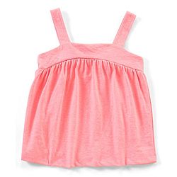 Babyhug 100% Cotton Sleeveless Solid Colour Top and Tropical Printed Leggings Set - Peach & Blue