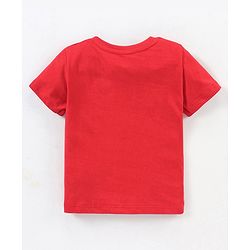 Babyhug Cotton Half Sleeves T-Shirt Mickey Mouse Besties Print Print - Red