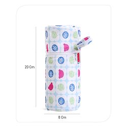 Babyhug Feeding Bottle Cover with Zip Star Print Pink - Fits Upto 280 ml Bottle