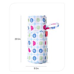 Babyhug Feeding Bottle Cover with Zip Star Print Pack Of 2 Blue   - Fits Upto 330 ml Each