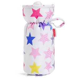 Babyhug Feeding Bottle Cover Star Print Pack of 2 Blue - Fits Upto 200 ml Bottle