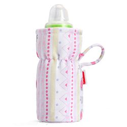 Babyhug Feeding Bottle Cover Star Print Pack of 2 Blue - Fits Upto 200 ml Bottle