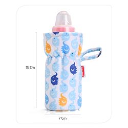 Babyhug Feeding Bottle Cover Star Print Pack of 2 Blue - Fits Upto 200 ml Bottle