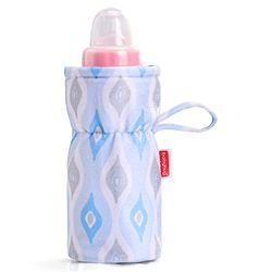 Babyhug Feeding Bottle Cover Star Print Pack of 2 Blue - Fits Upto 200 ml Bottle