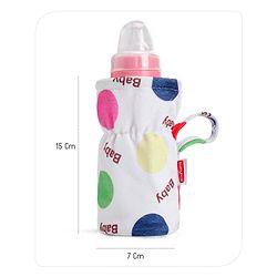 Babyhug Feeding Bottle Cover Star Print Pack of 2 Blue - Fits Upto 200 ml Bottle