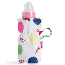 Babyhug Feeding Bottle Cover Star Print Pack of 2 Blue - Fits Upto 200 ml Bottle