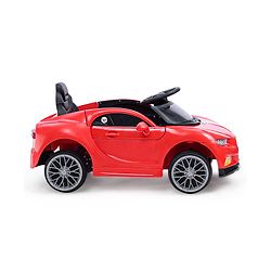 Babyhug Battery Operated Small Ride on Car with Scissor Doors Music & Light  Red| Openable Wing Doors| Wide Comfortable Seat| Pre-loaded Music with USB & AUX| Easy to Assemble| Easy to Operate| Forward & Reverse Drive| Rechargeable Battery