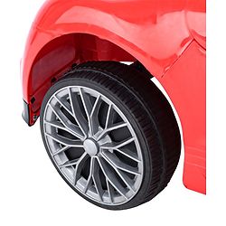 Babyhug Battery Operated Small Ride on Car with Scissor Doors Music & Light  Red| Openable Wing Doors| Wide Comfortable Seat| Pre-loaded Music with USB & AUX| Easy to Assemble| Easy to Operate| Forward & Reverse Drive| Rechargeable Battery