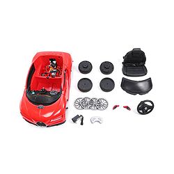 Babyhug Battery Operated Small Ride on Car with Scissor Doors Music & Light  Red| Openable Wing Doors| Wide Comfortable Seat| Pre-loaded Music with USB & AUX| Easy to Assemble| Easy to Operate| Forward & Reverse Drive| Rechargeable Battery