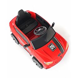Babyhug Battery Operated Electrical Suv Ride On Jeep With Remote Control Music & Lights - Red
