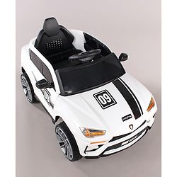 Babyhug Battery Operated Electrical Suv Ride On Jeep With Remote Control Music & Lights - Red