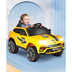 Babyhug Battery Operated Electrical Suv Ride On Jeep With Remote Control Music & Lights - Red