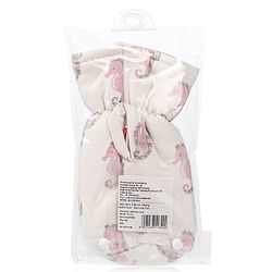 Babyhug 100% Cotton Premium Feeding Bottle Cover with Sherpa Lining Vehicle Print - Fits Upto 200 ml Bottle