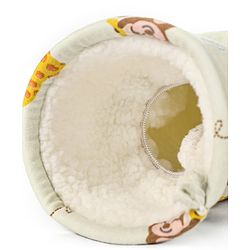 Babyhug 100% Cotton Premium Feeding Bottle Cover with Sherpa Lining Vehicle Print - Fits Upto 200 ml Bottle