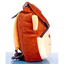 Babyhug Monkey Faced Soft Toy Bag  Multicolour - 13 Inches
