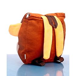 Babyhug Monkey Faced Soft Toy Bag  Multicolour - 13 Inches