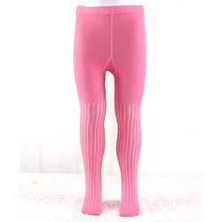 Cutewalk by Babyhug Anti Bacterial Footed Tights Striped Pack Of 2 - Navy Blue & Pink