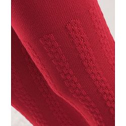 Cute Walk by Babyhug Antibacterial Solid Footed Tights - Red