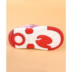 Cute Walk by Babyhug Casual Shoes With Velcro Closure Star Print - Pink