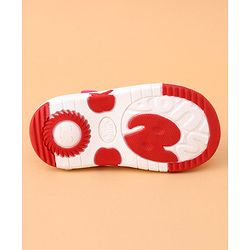 Cute Walk by Babyhug Sandals with Velcro Closure Bow Applique - Fuchsia