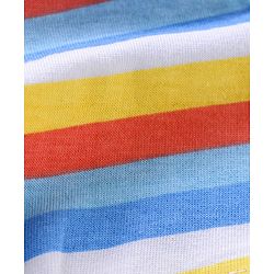 Babyhug 100% Cotton Knit Striped Trunks Car Print Pack of 3 - Blue & White