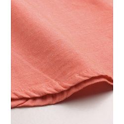 Babyhug 100% Cotton Full Sleeves Solid Color Kurta Style Shirt - Orange