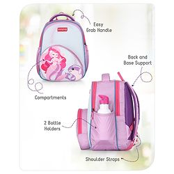 Babyhug School Backpack Mermaid Purple - 15.5 Inches