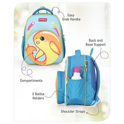 Babyhug School Backpack Mermaid Purple - 15.5 Inches
