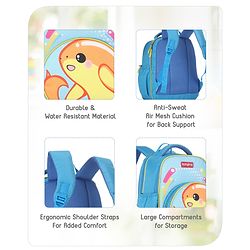 Babyhug School Backpack Mermaid Purple - 15.5 Inches