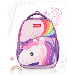 Babyhug School Backpack Mermaid Purple - 15.5 Inches