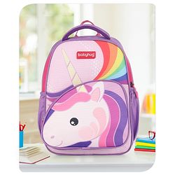 Babyhug School Backpack Mermaid Purple - 15.5 Inches