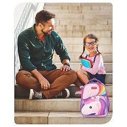 Babyhug School Backpack Mermaid Purple - 15.5 Inches