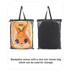 Babyhug School Backpack Fox Orange - 15.5 Inches