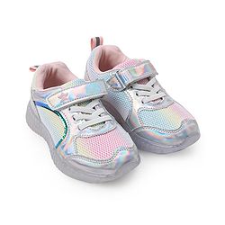Cute Walk by Babyhug Holographic Sneakers with Velcro Closure - Silver