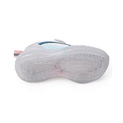 Cute Walk by Babyhug Holographic Sneakers with Velcro Closure - Silver