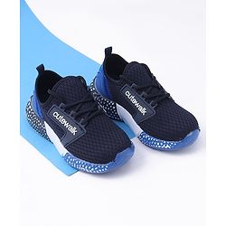 Cute Walk by Babyhug Sneakers - Black & Blue