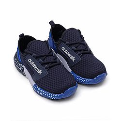 Cute Walk by Babyhug Sneakers - Black & Blue