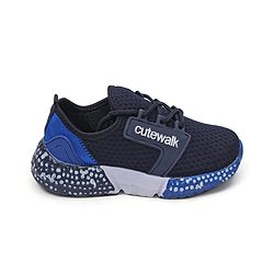 Cute Walk by Babyhug Sneakers - Black & Blue