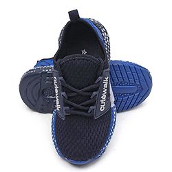 Cute Walk by Babyhug Sneakers - Black & Blue