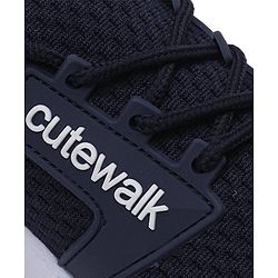 Cute Walk by Babyhug Sneakers - Black & Blue