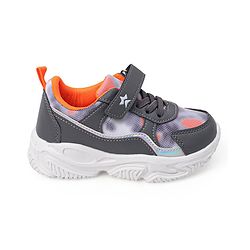 Cute Walk by Babyhug Color Block Sneakers with Velcro Closure - Dark Grey