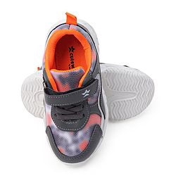Cute Walk by Babyhug Color Block Sneakers with Velcro Closure - Dark Grey