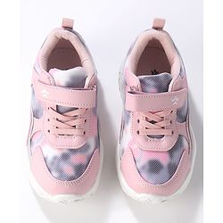 Cute Walk by Babyhug Color Block Sneakers with Velcro Closure - Pink