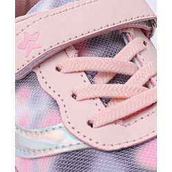 Cute Walk by Babyhug Color Block Sneakers with Velcro Closure - Pink
