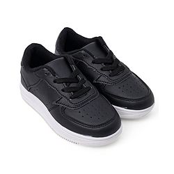 Cute Walk by Babyhug Solid Sneaker Shoes with Lace Up Closure - Black