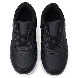 Cute Walk by Babyhug Solid Sneaker Shoes with Lace Up Closure - Black