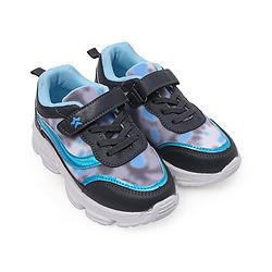 Cute Walk by Babyhug Velcro Closure Sneakers Tie Dye Pattern - Grey & Blue