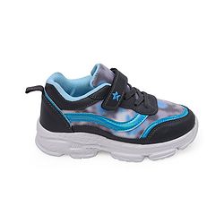 Cute Walk by Babyhug Velcro Closure Sneakers Tie Dye Pattern - Grey & Blue