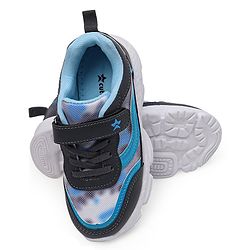 Cute Walk by Babyhug Velcro Closure Sneakers Tie Dye Pattern - Grey & Blue