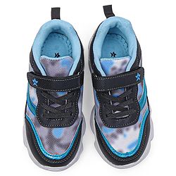 Cute Walk by Babyhug Velcro Closure Sneakers Tie Dye Pattern - Grey & Blue